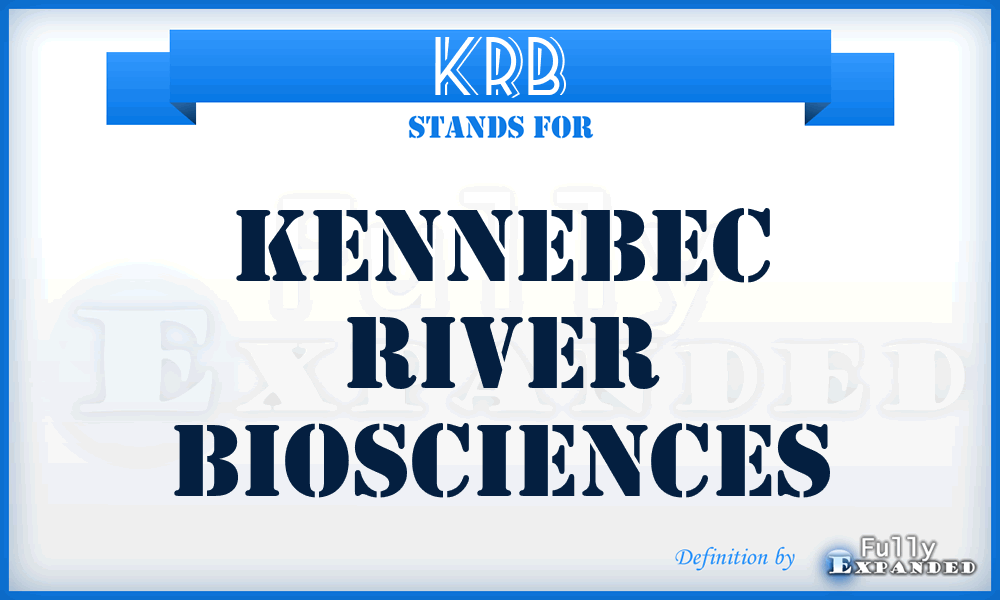 KRB - Kennebec River Biosciences