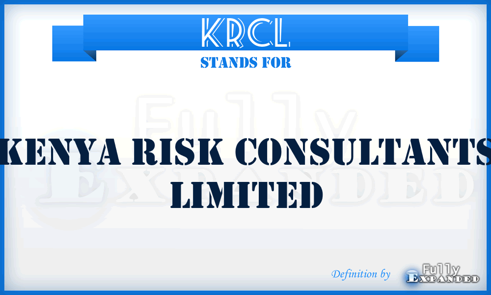 KRCL - Kenya Risk Consultants Limited