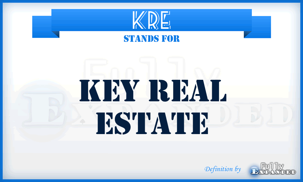 KRE - Key Real Estate