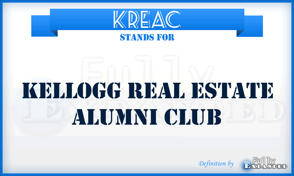 KREAC - Kellogg Real Estate Alumni Club