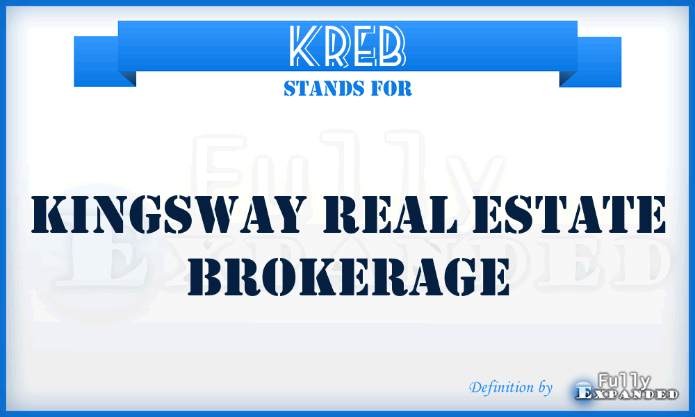 KREB - Kingsway Real Estate Brokerage