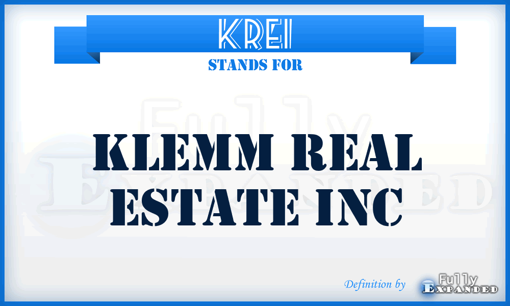 KREI - Klemm Real Estate Inc