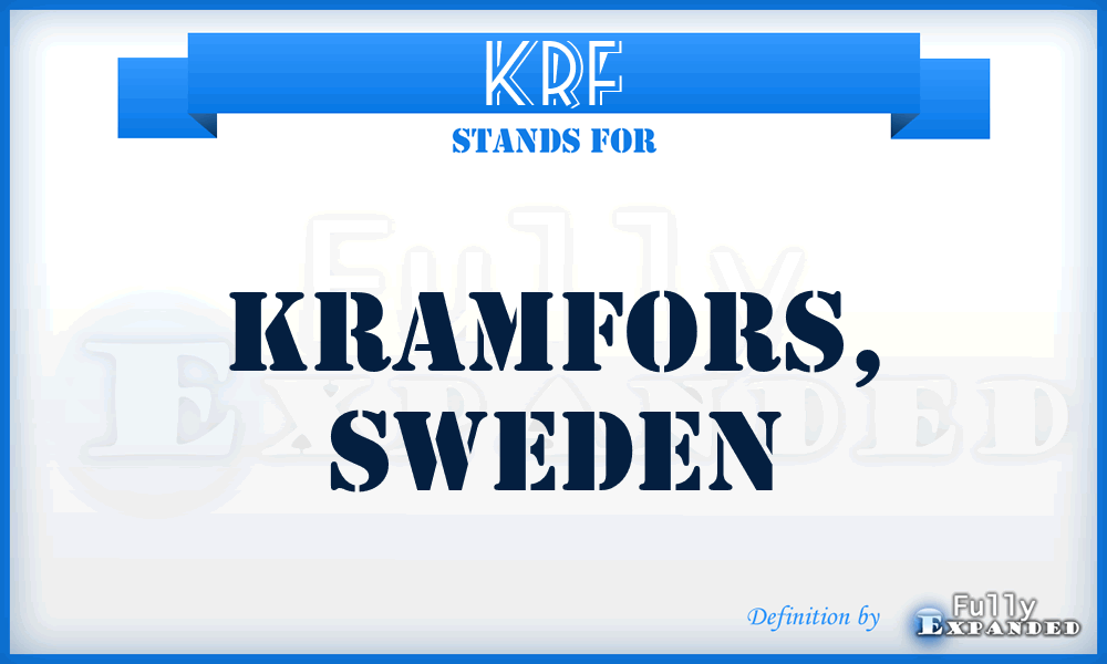 KRF - Kramfors, Sweden