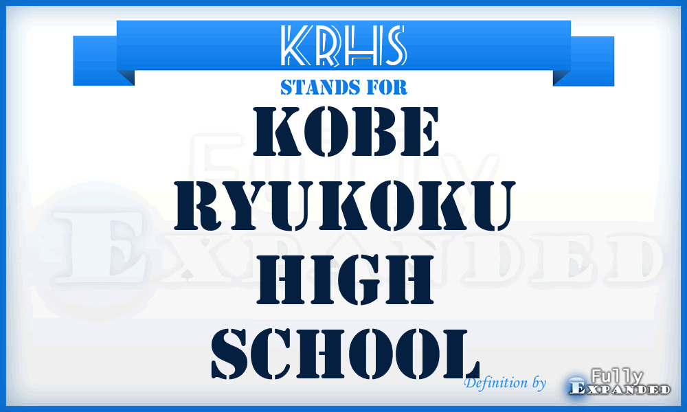 KRHS - Kobe Ryukoku High School