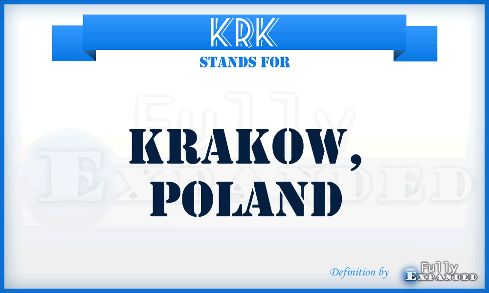 KRK - Krakow, Poland