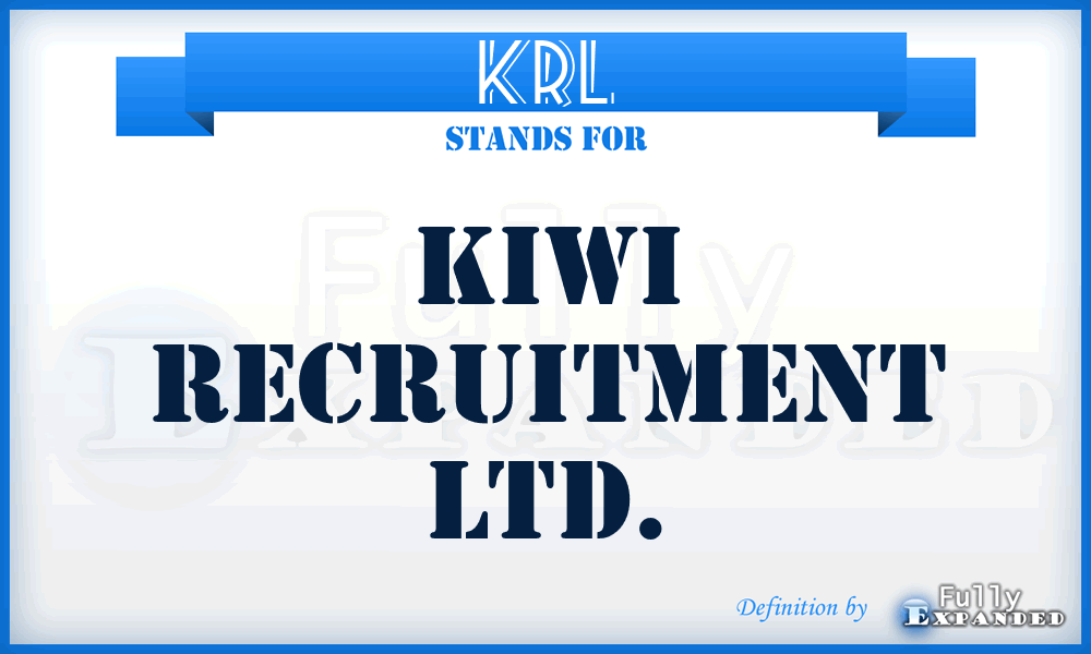 KRL - Kiwi Recruitment Ltd.