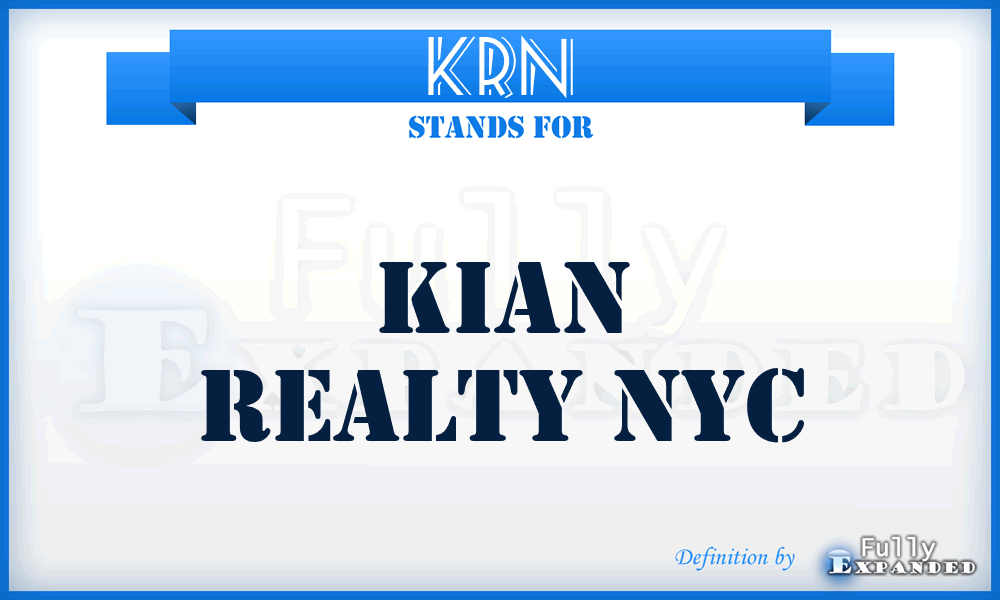 KRN - Kian Realty Nyc