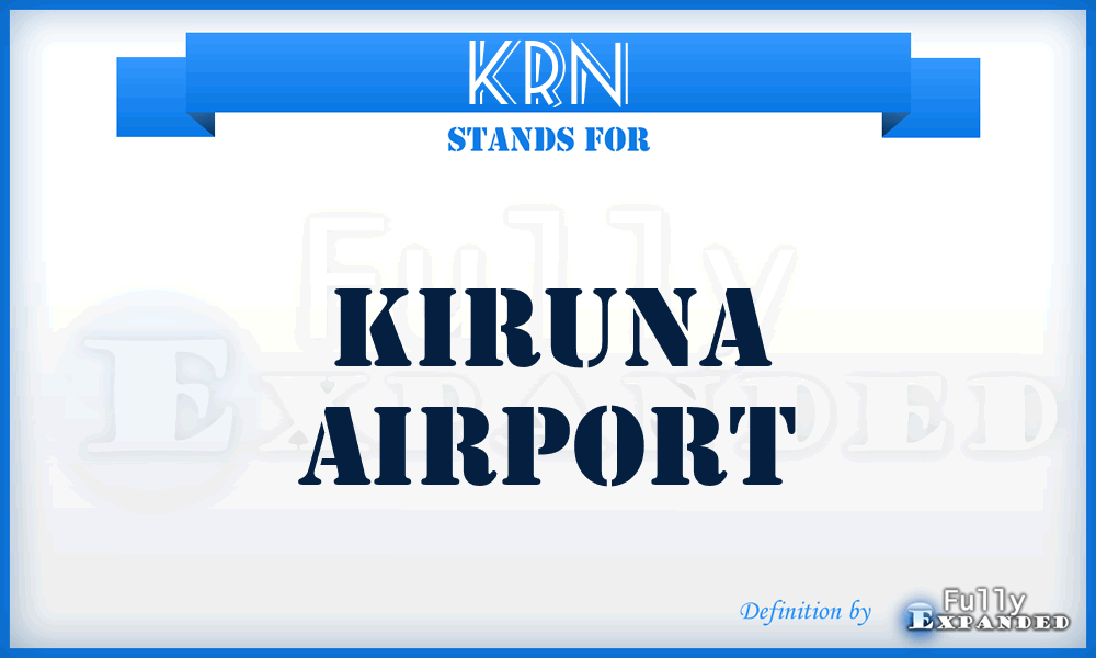 KRN - Kiruna airport