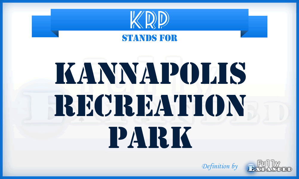 KRP - Kannapolis Recreation Park