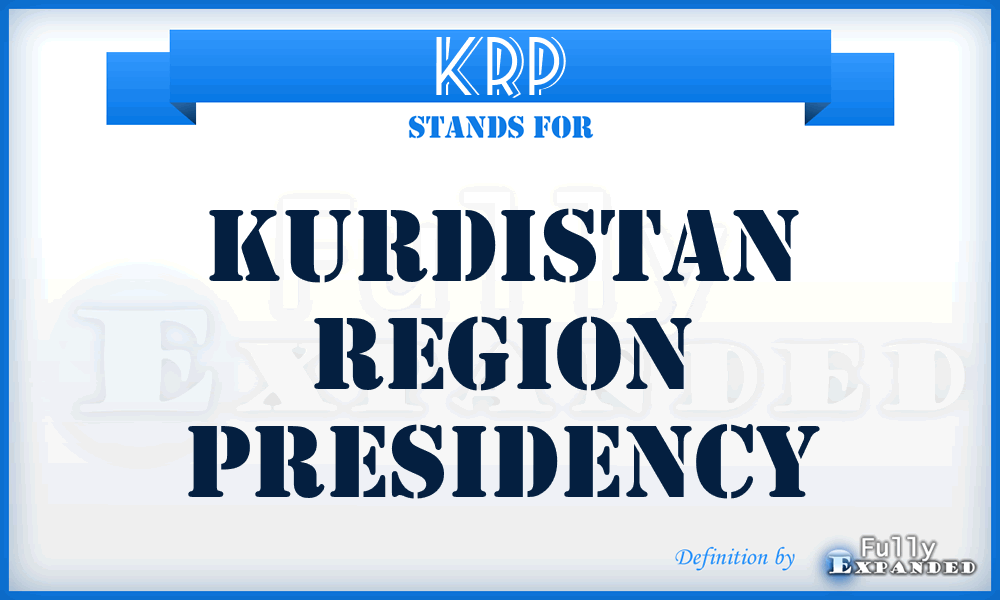 KRP - Kurdistan Region Presidency