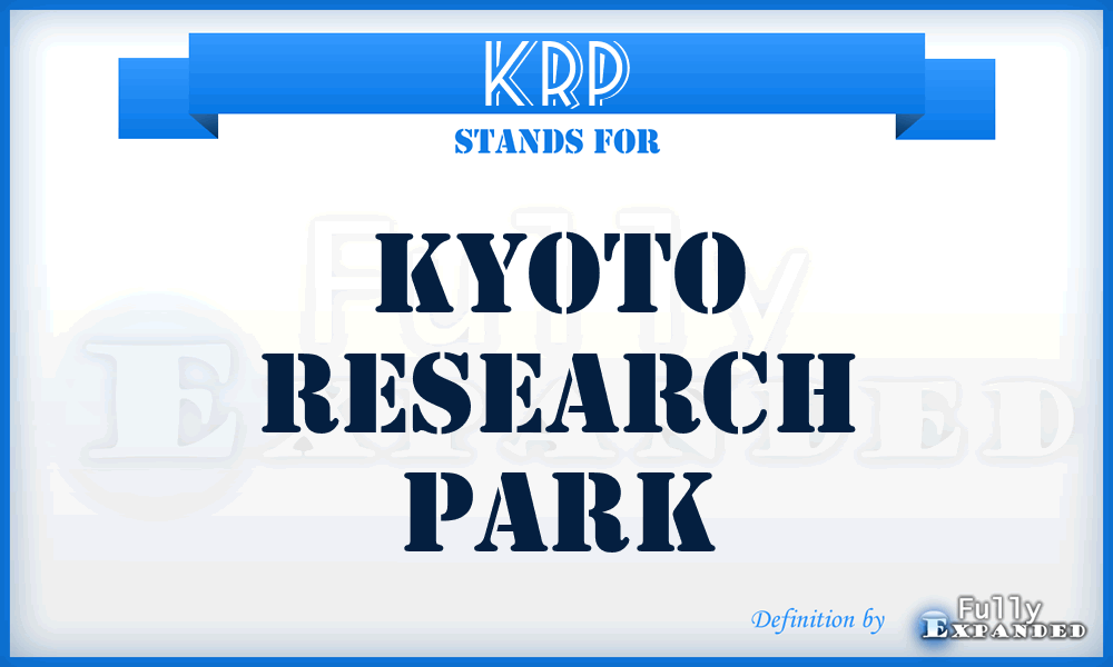 KRP - Kyoto Research Park