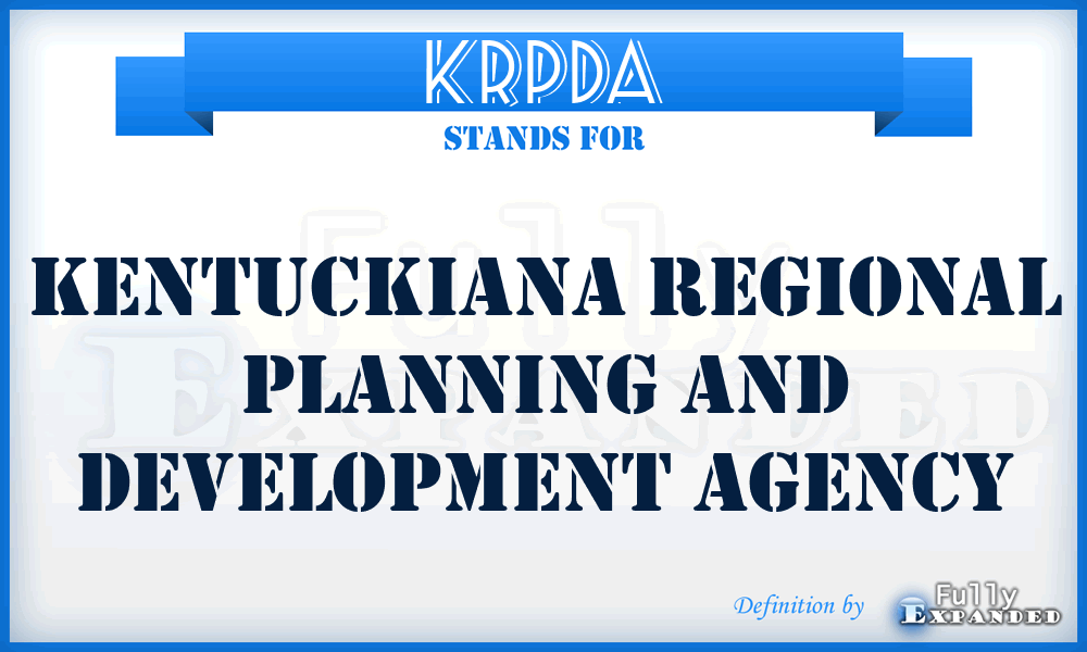 KRPDA - Kentuckiana Regional Planning and Development Agency