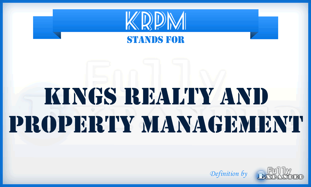 KRPM - Kings Realty and Property Management