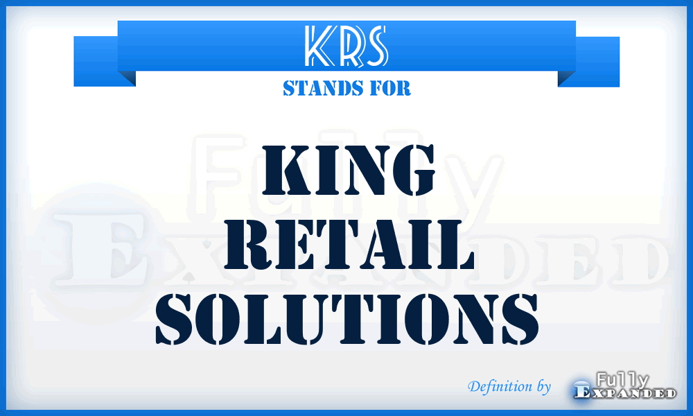 KRS - King Retail Solutions