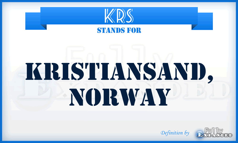 KRS - Kristiansand, Norway