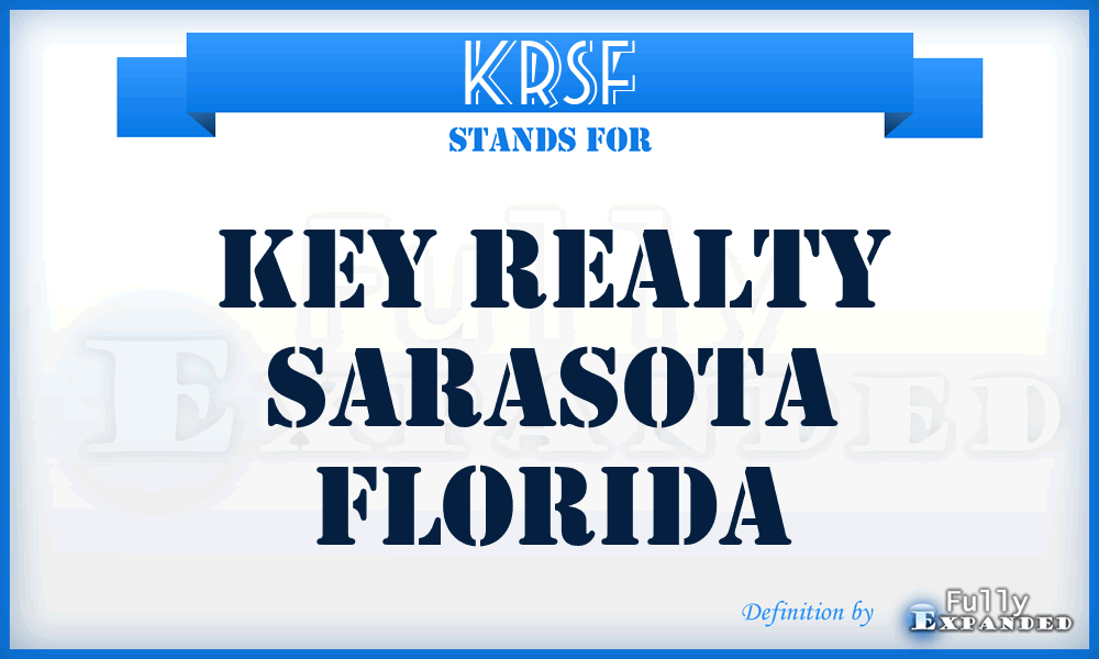 KRSF - Key Realty Sarasota Florida