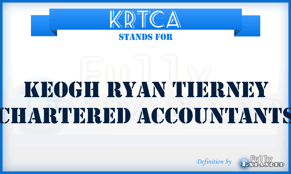 KRTCA - Keogh Ryan Tierney Chartered Accountants