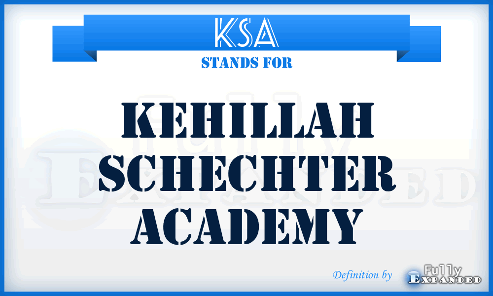 KSA - Kehillah Schechter Academy