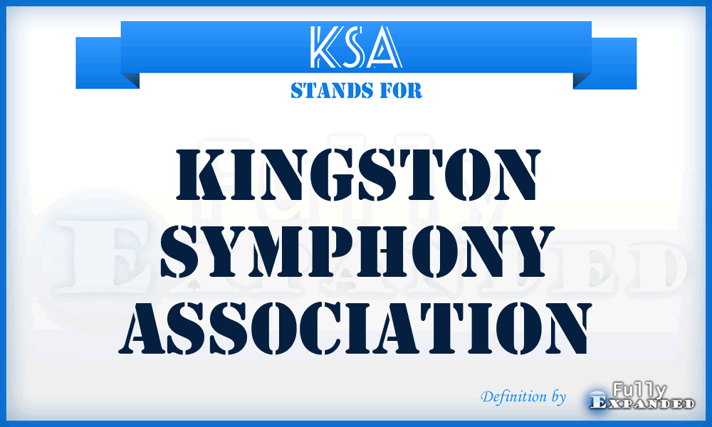 KSA - Kingston Symphony Association
