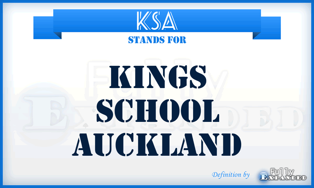 KSA - Kings School Auckland