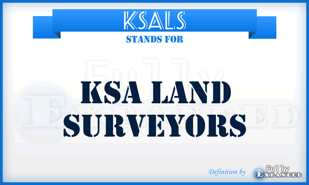 KSALS - KSA Land Surveyors