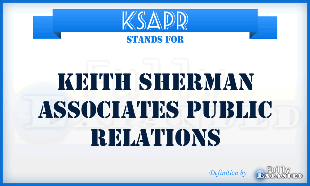 KSAPR - Keith Sherman Associates Public Relations