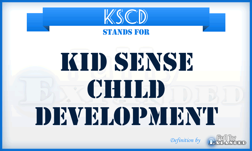 KSCD - Kid Sense Child Development