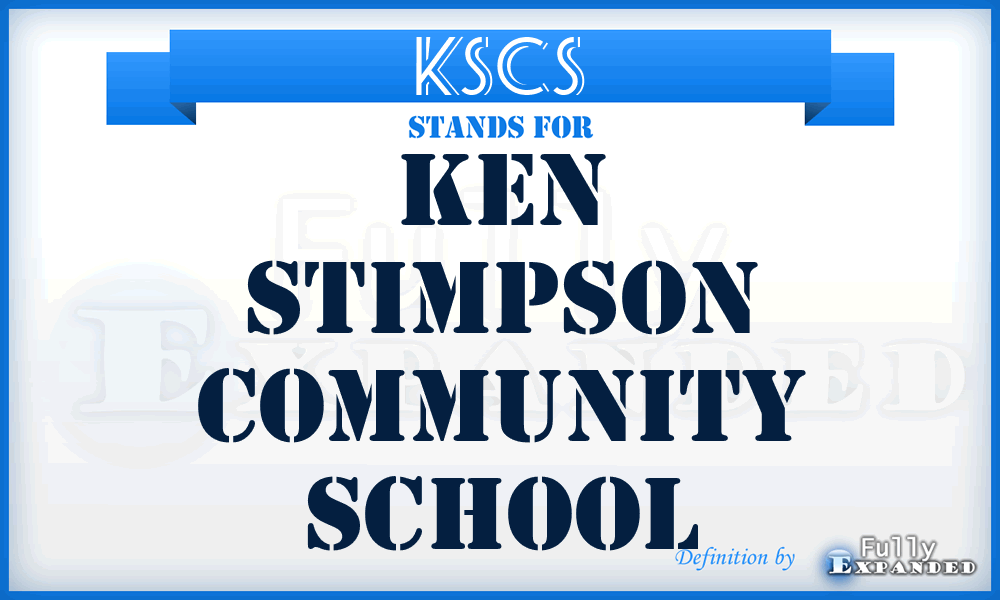 KSCS - Ken Stimpson Community School