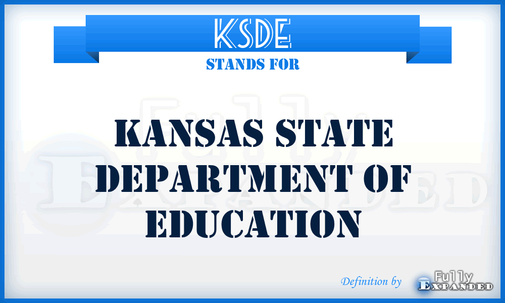 KSDE - Kansas State Department of Education