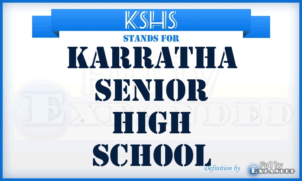 KSHS - Karratha Senior High School