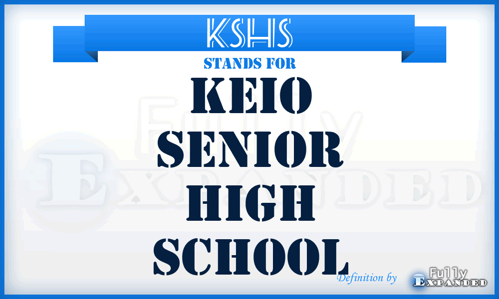 KSHS - Keio Senior High School