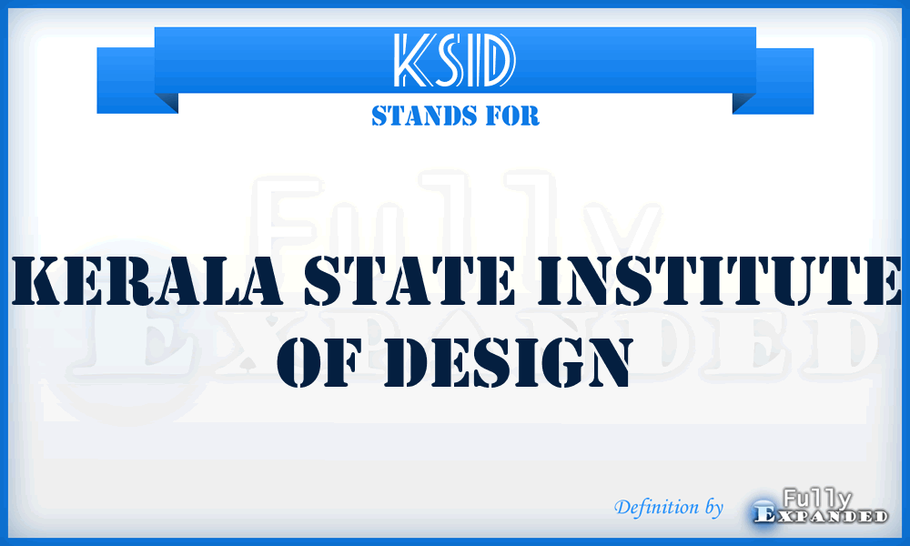 KSID - Kerala State Institute of Design