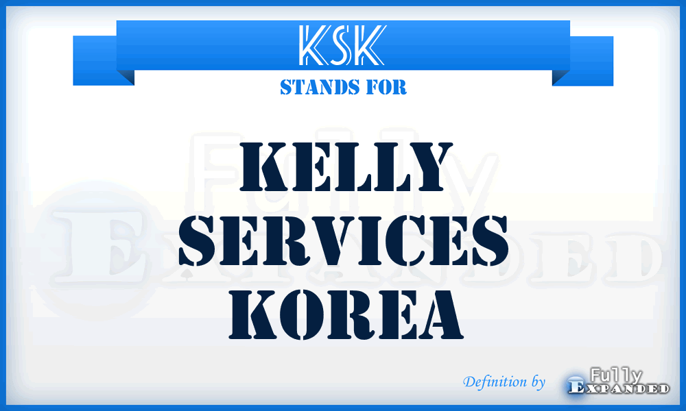 KSK - Kelly Services Korea