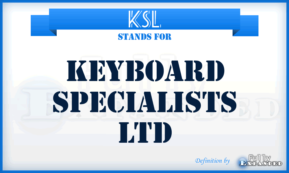 KSL - Keyboard Specialists Ltd