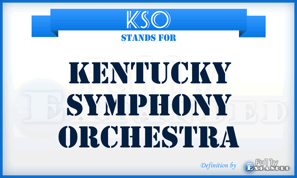 KSO - Kentucky Symphony Orchestra