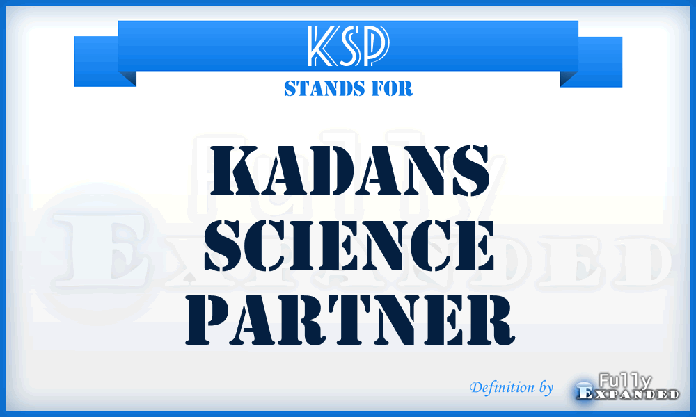 KSP - Kadans Science Partner