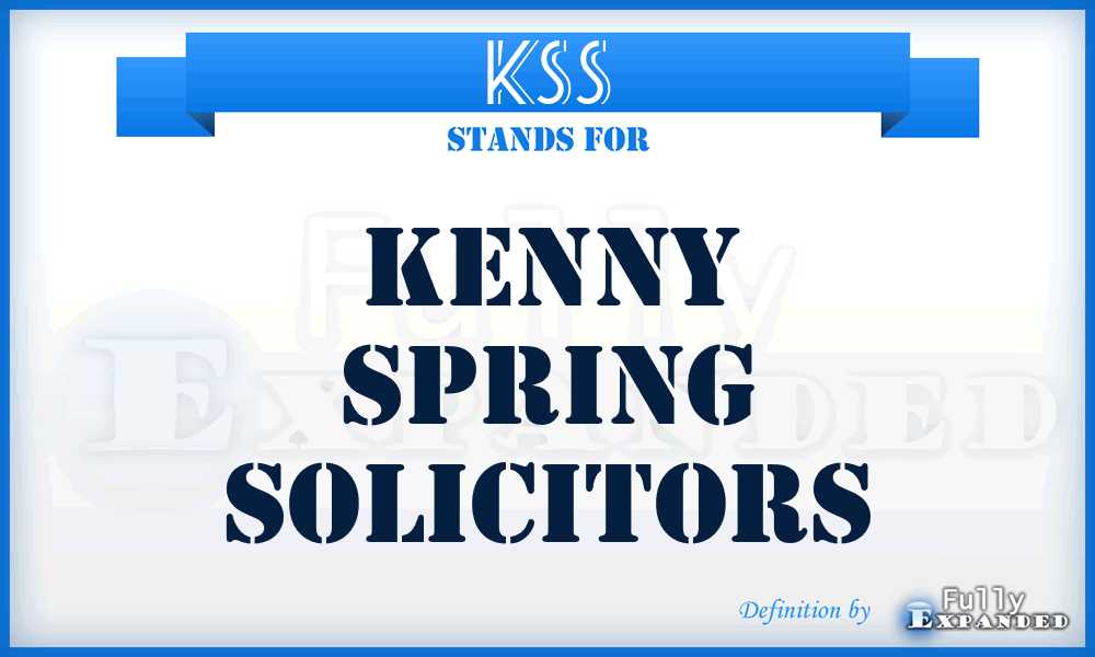 KSS - Kenny Spring Solicitors