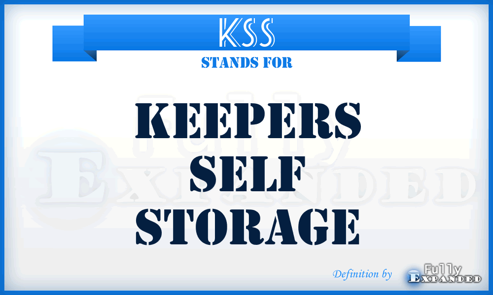 KSS - Keepers Self Storage