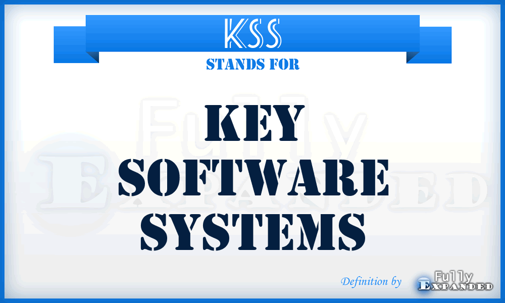 KSS - Key Software Systems