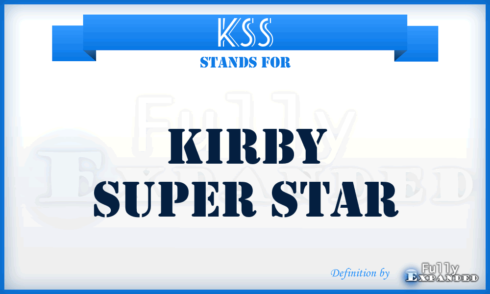 KSS - Kirby Super Star