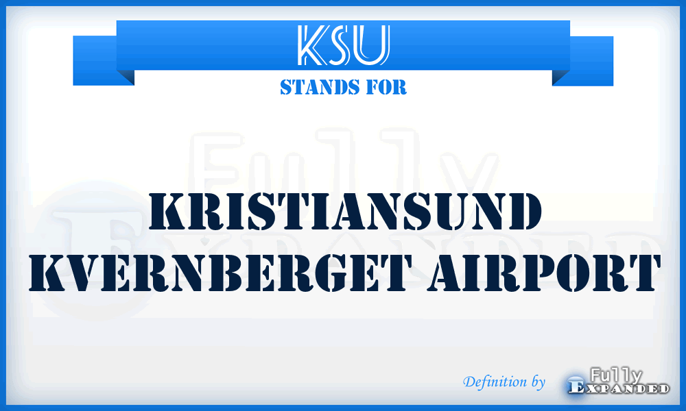KSU - Kristiansund Kvernberget airport