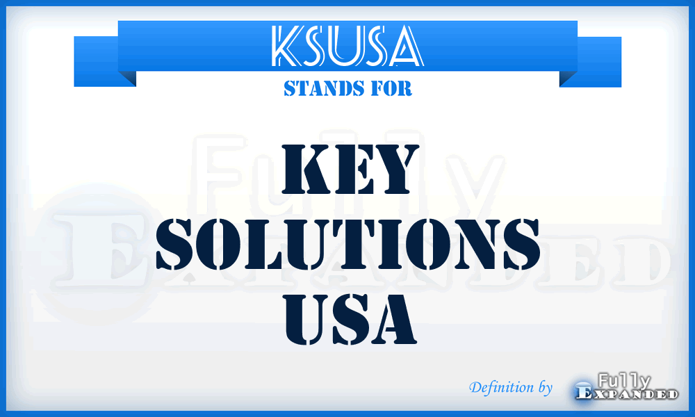 KSUSA - Key Solutions USA
