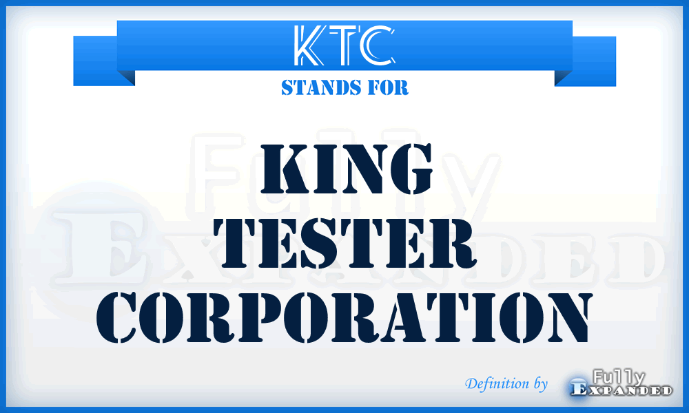 KTC - King Tester Corporation