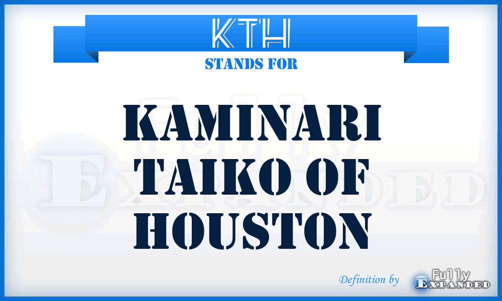 KTH - Kaminari Taiko of Houston