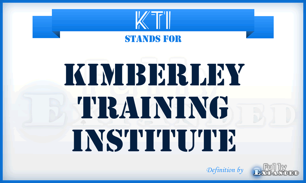 KTI - Kimberley Training Institute