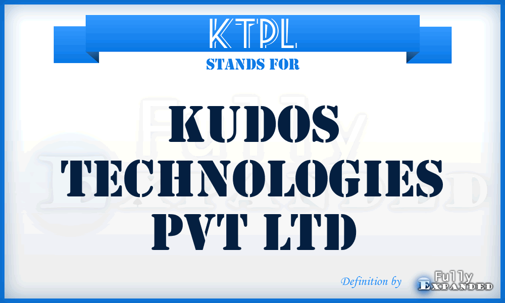 KTPL - Kudos Technologies Pvt Ltd