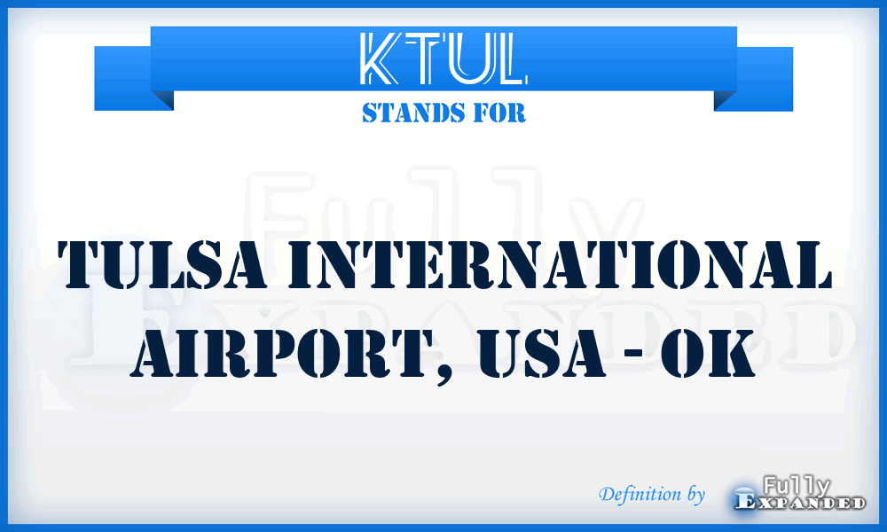 KTUL - Tulsa International Airport, USA - OK