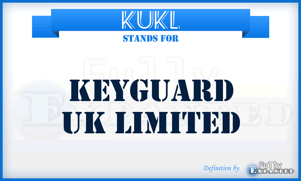 KUKL - Keyguard UK Limited