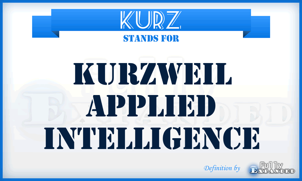 KURZ - Kurzweil Applied Intelligence