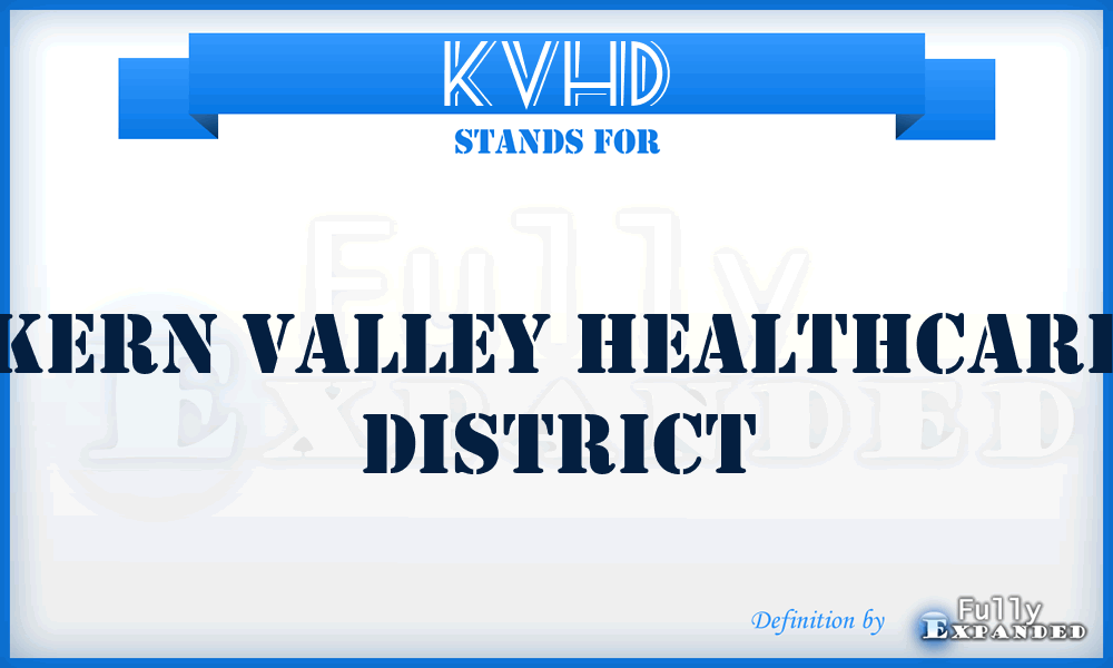 KVHD - Kern Valley Healthcare District